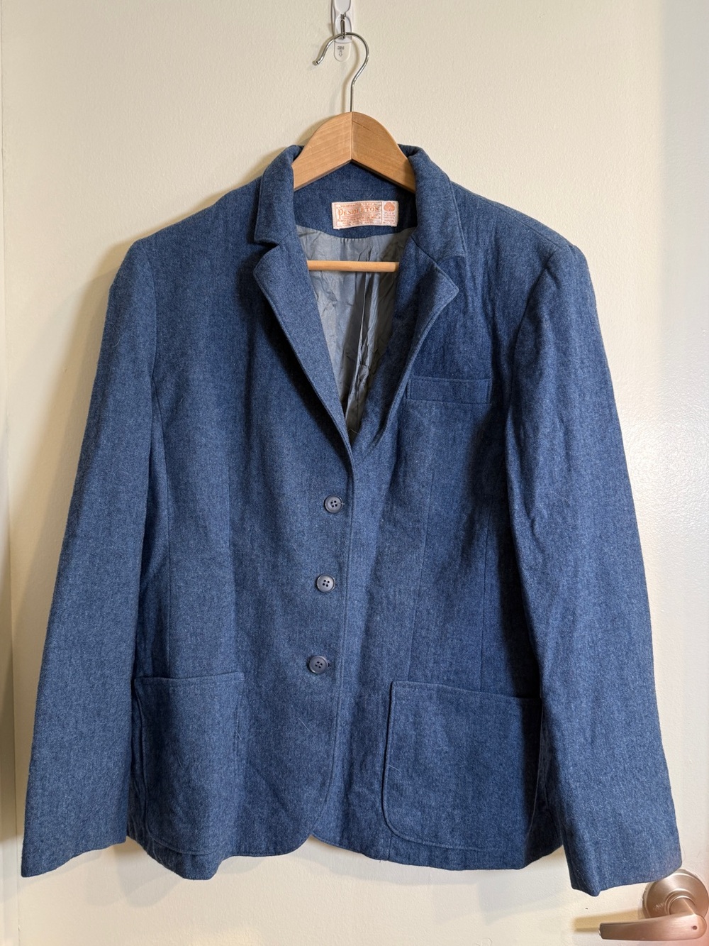 VINTAGE Men’s Blue Wool Pendleton Blazer